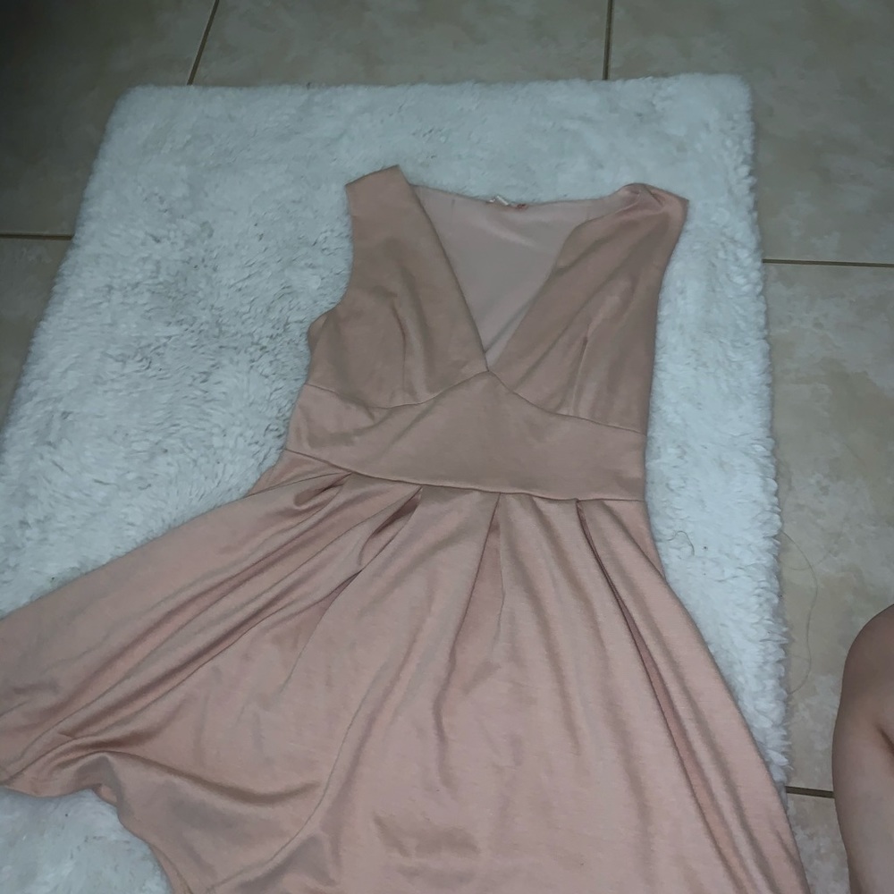 Pink G by guess dress low cut V neck